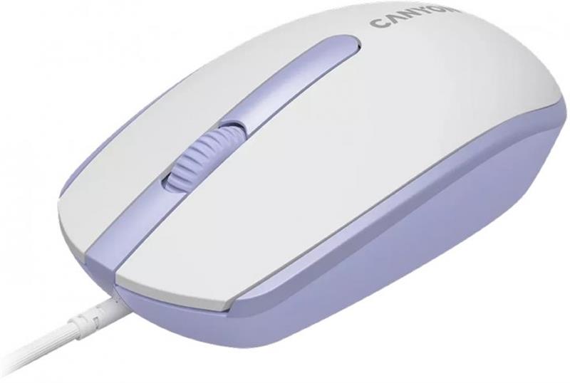 Миша Canyon M-10 USB White Lavender (CNE-CMS10WL)