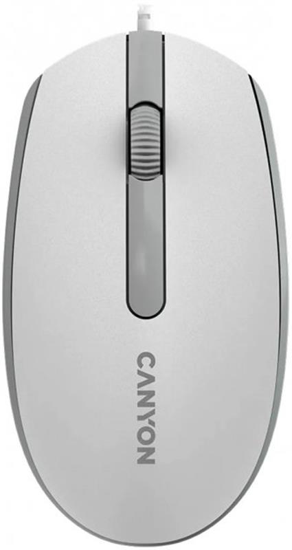 Миша Canyon M-10 USB White Grey (CNE-CMS10WG)