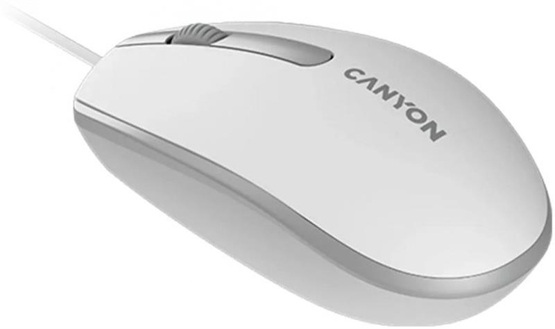 Миша Canyon M-10 USB White Grey (CNE-CMS10WG)