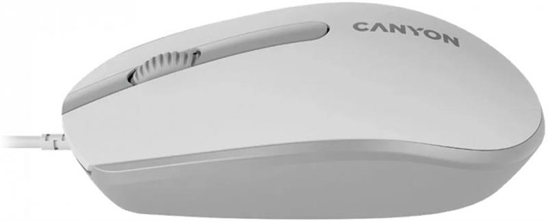 Миша Canyon M-10 USB White Grey (CNE-CMS10WG)