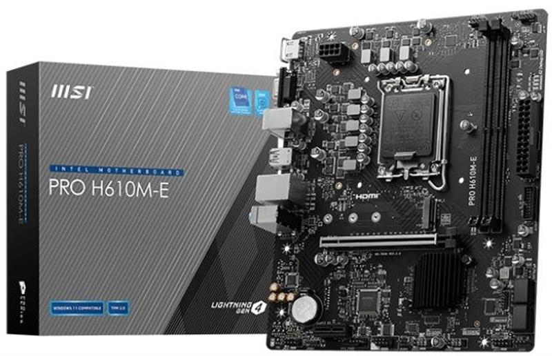 Материнська плата MSI Pro H610M-E Socket 1700