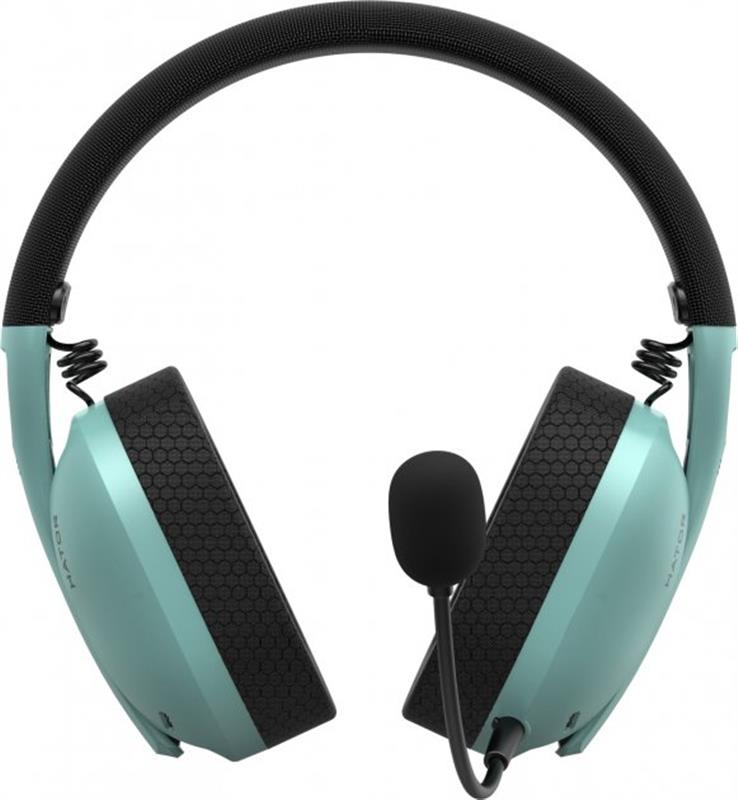 Bluetooth-гарнiтура Hator Hyperpunk 2 Wireless Tri-mode Black/Mint (HTA-858)