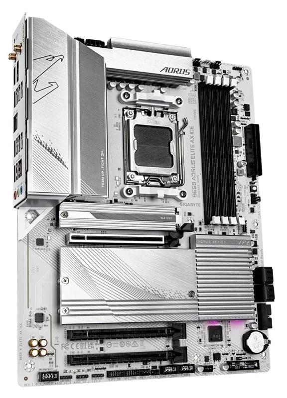 Материнська плата Gigabyte B650 Aorus Elite AX Ice Socket AM5