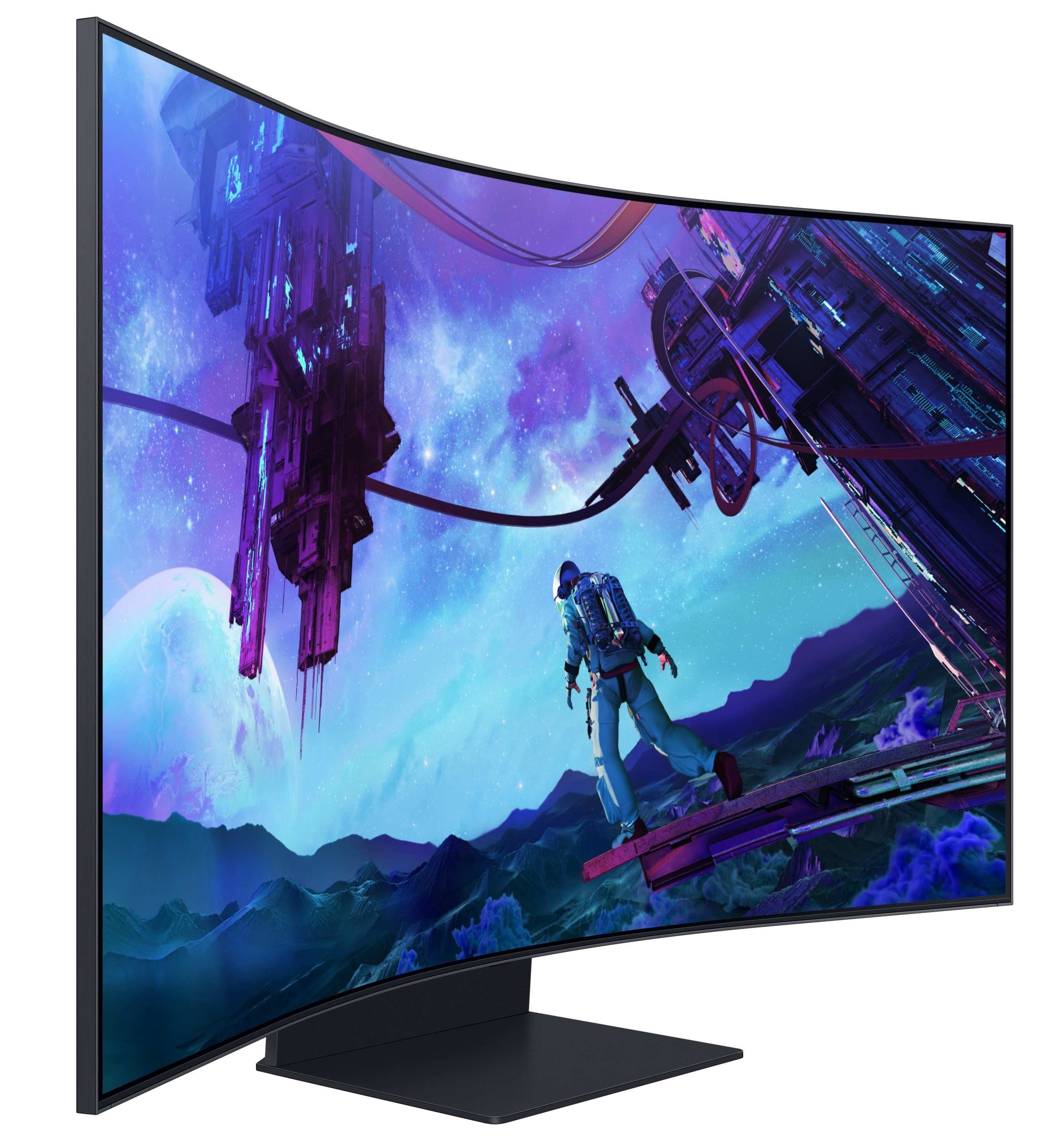 Монітор Samsung 55" Odyssey Ark G97NC (LS55CG97WNIXUA) VA Black Curved