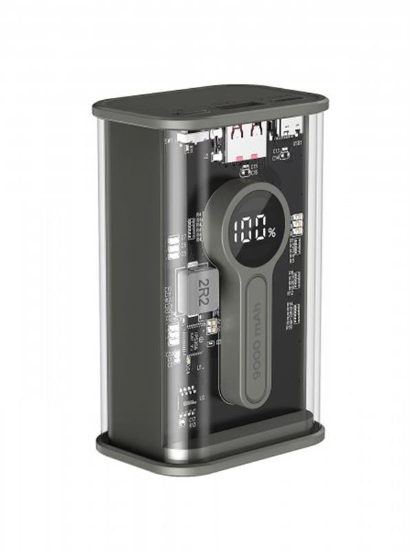 Універсальна мобільна батарея Gembird 9000mAh Black (PB09-TQC3-01) Універсальна мобільна батарея Gembird 9000mAh Black (PB09-TQC3-01)