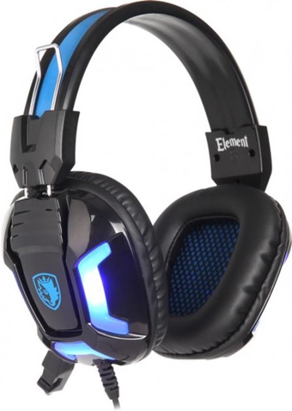 Гарнітура Sades SA-702 Element Black/Blue (sa702bl)