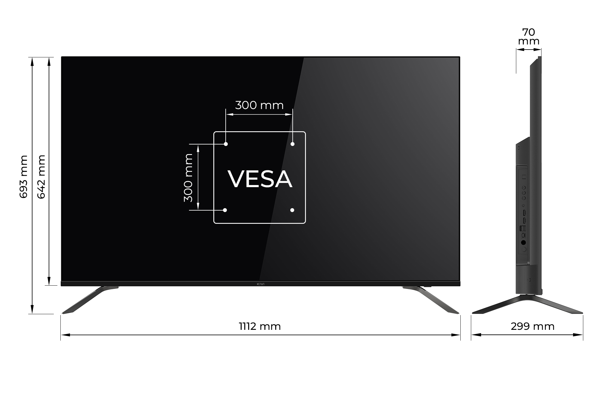 Телевiзор Kivi 50U730QB