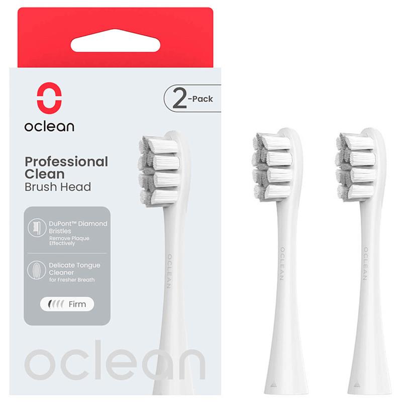 Набір змінних щіток-насадок Oclean P1C10 Brush Head Grey (2шт)