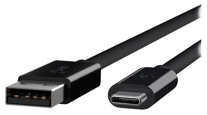 Кабель Belkin USB3.1-USB Type-C, 1м Black OEM (F2CU029bt1M-BLK)_OEM