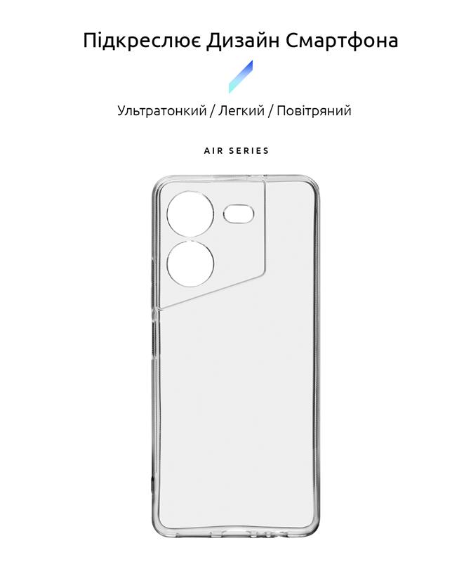 Чохол-накладка Armorstandart Air для Tecno Pova 5 4G Camera cover Transparent (ARM68909)