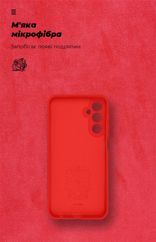 Чохол-накладка Armorstandart Icon для Samsung Galaxy M34 5G SM-M346 Camera cover Red (ARM69638)