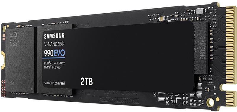 Накопичувач SSD  2ТB Samsung 990 EVO M.2 2280 PCIe 5.0 x4 NVMe V-NAND TLC (MZ-V9E2T0BW)