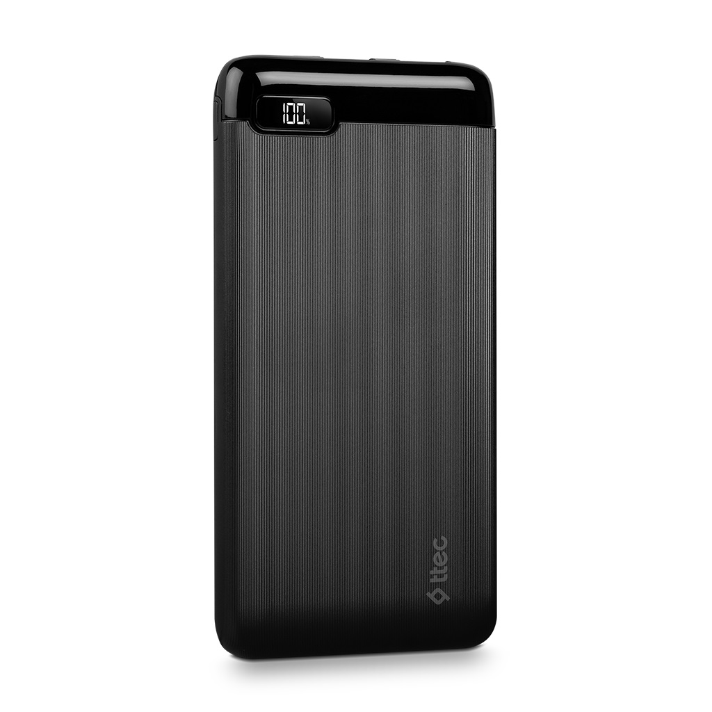 Універсальна мобільна батарея Ttec 20000mAh PowerSlim Black (2BB184S)