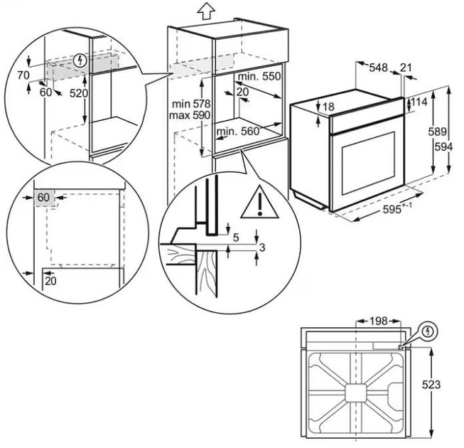 Духова шафа Electrolux LOD6C77WZ