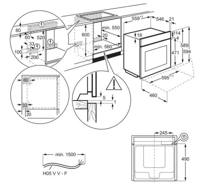 Духова шафа Electrolux LOD6C77WZ