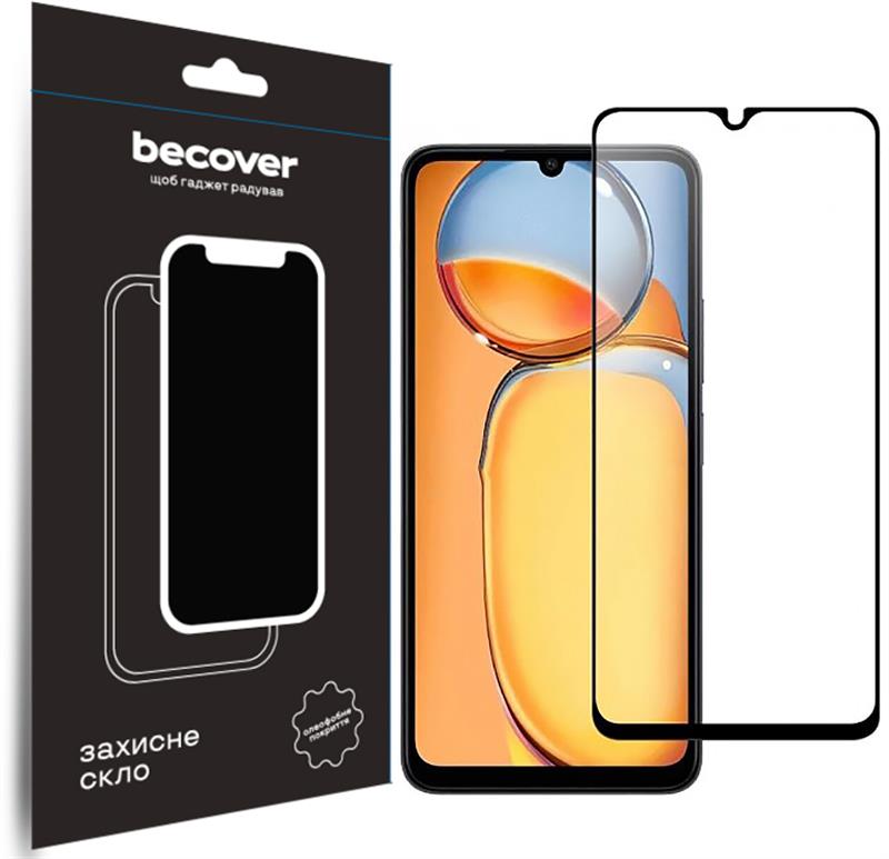 Захисне скло BeCover для Xiaomi Redmi 13C/Poco C65 Black (710491)