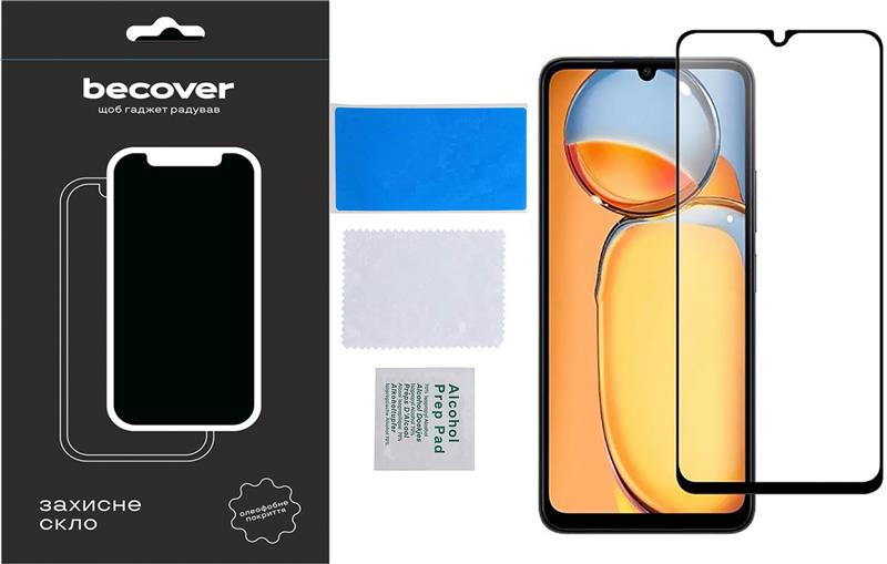 Захисне скло BeCover для Xiaomi Redmi 13C/Poco C65 Black (710491)