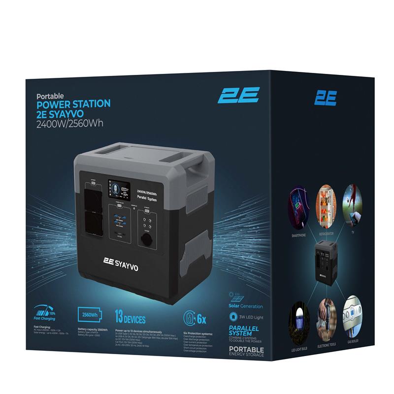 Портативна зарядна станція 2E Syayvo (2E-PPS24256) Портативна зарядна станція 2E Syayvo (2E-PPS24256)