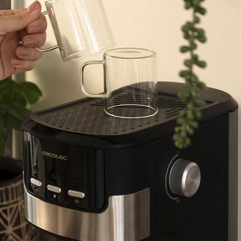 фото Ріжкова кавоварка еспресо Cecotec Power Espresso 20 Pecan (CCTC-01724)