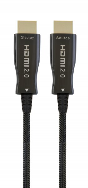 Кабель Cablexpert HDMI - HDMI V 2.0 (M/M), з позолоченими контактами, 15 м, чорний (CCBP-HDMI-AOC-15M)