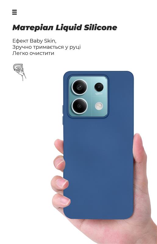 Чохол-накладка Armorstandart Icon для Xiaomi Redmi Note 13 5G Dark Blue (ARM71888)