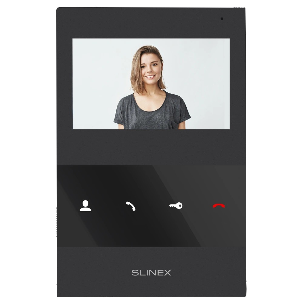 Комплект відеодомофону Slinex ML-16HD(Black)+SQ-04M(Black)