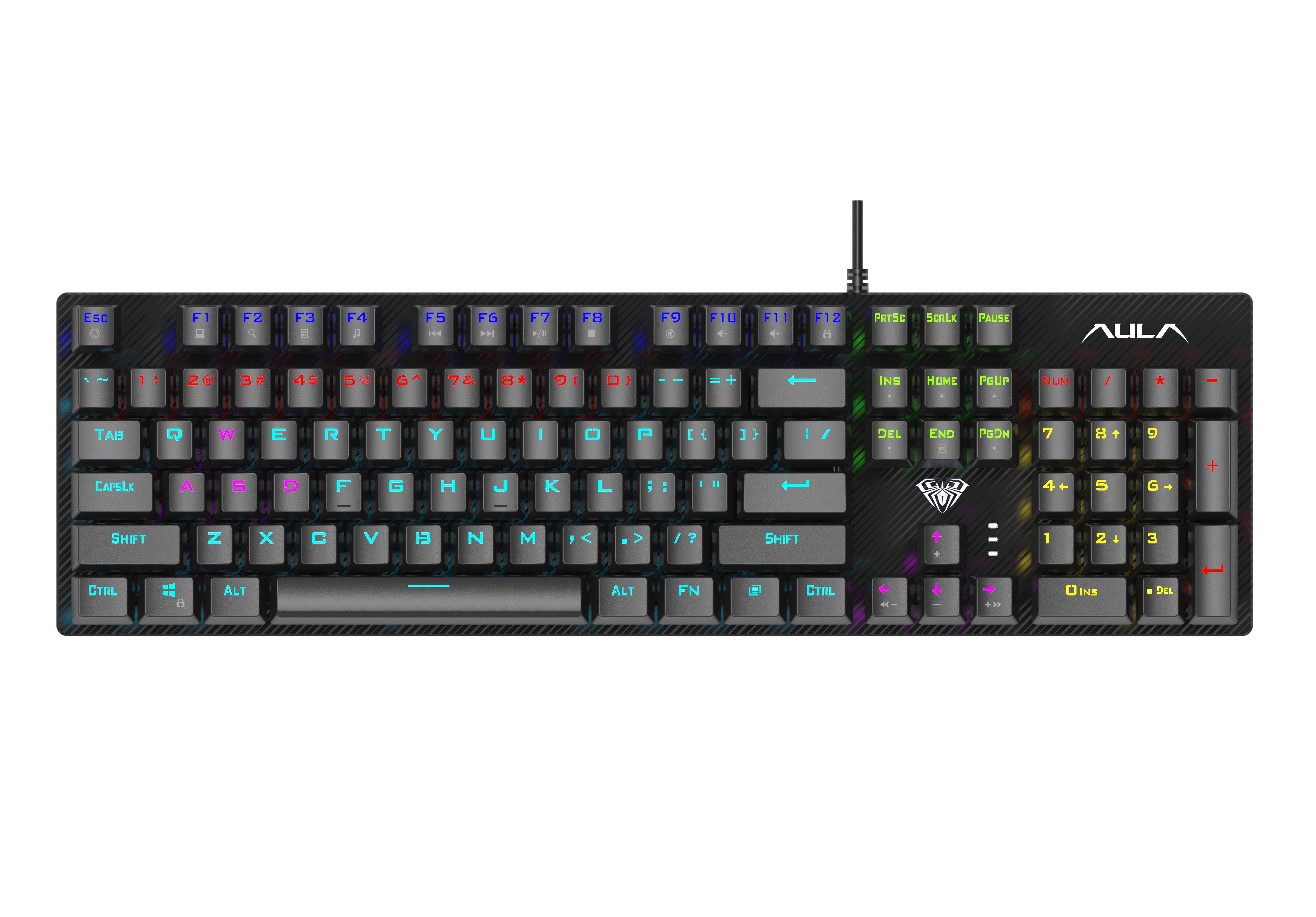 Клавіатура Aula Mechanical S2022 Black keycaps, blue switch (6948391202235)