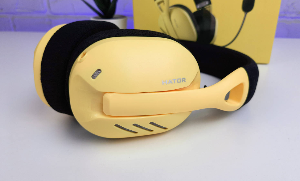 Bluetooth-гарнiтура Hator Hyperpunk 2 Wireless Tri-mode Black/Yellow (HTA-857)