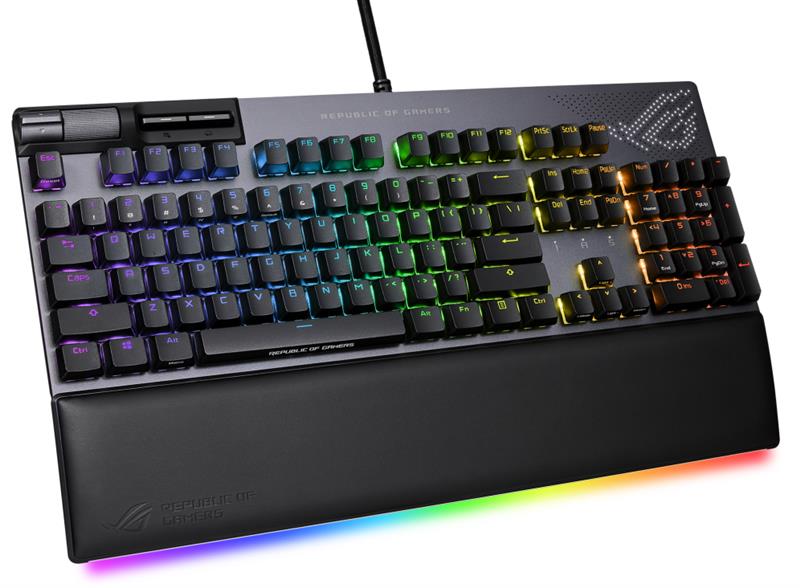 Клавiатура Asus ROG Strix Flare II Animate RGB 113key NX Red EN Black (90MP02E6-BKUA01)