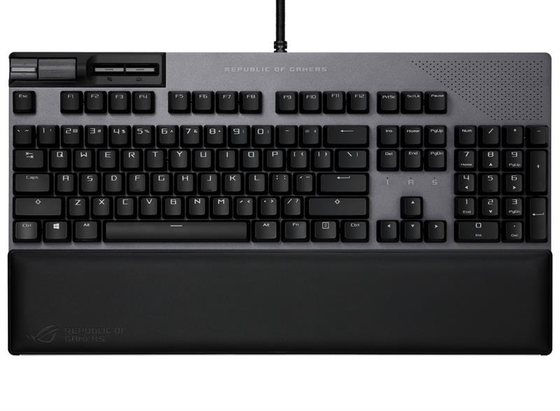 Клавiатура Asus ROG Strix Flare II Animate RGB 113key NX Red EN Black (90MP02E6-BKUA01)