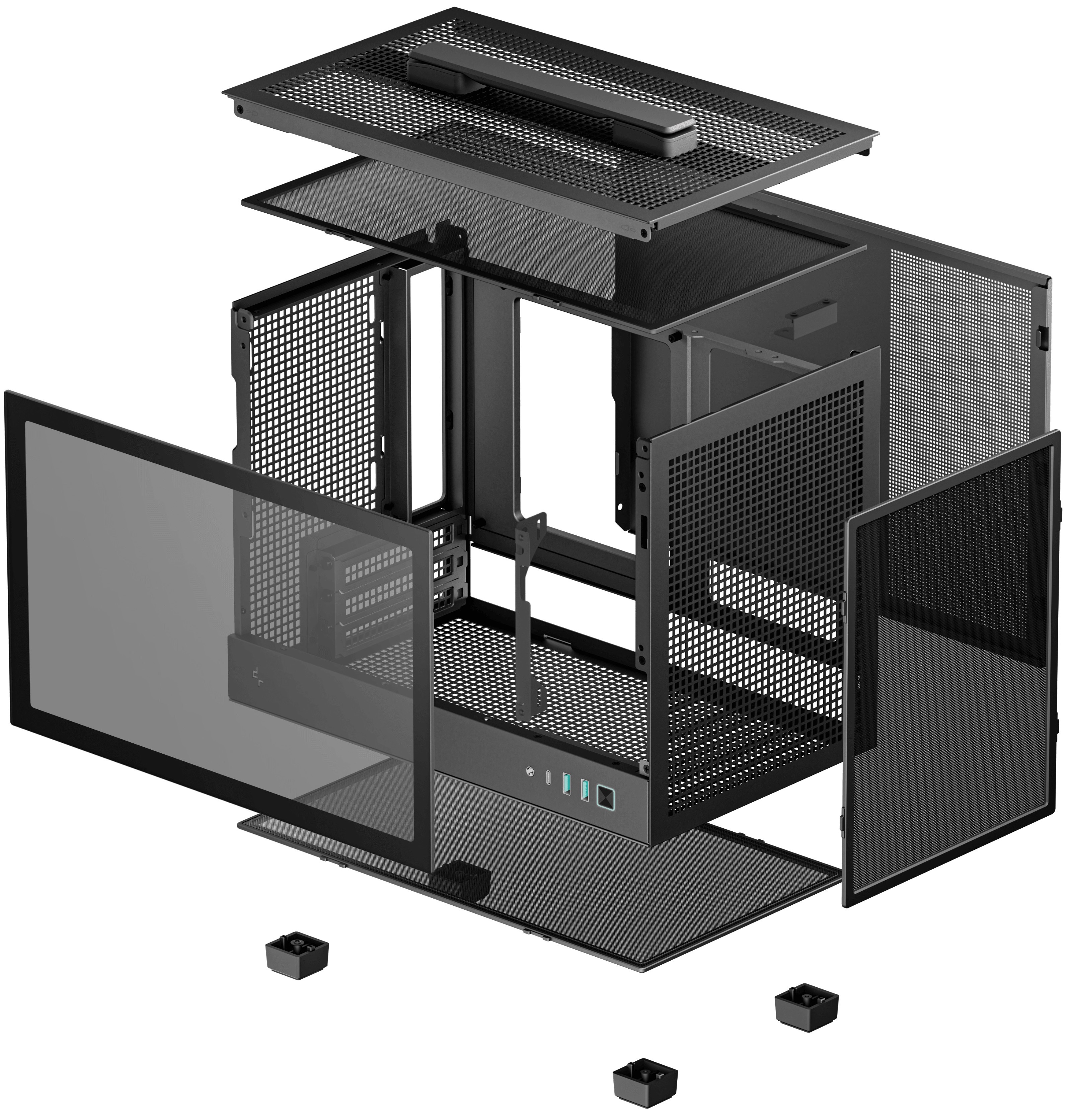 Корпус DeepCool CH160 Black (R-CH160-BKNGI0-G-1) без БЖ