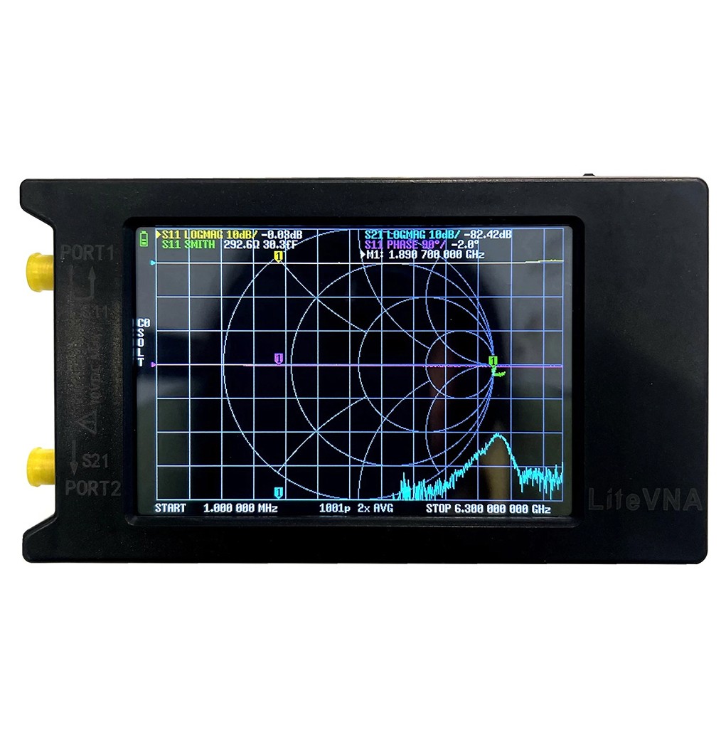 Векторний аналізатор спектру LiteVNA 50kHz 6.3GHz (HP9915.0324)