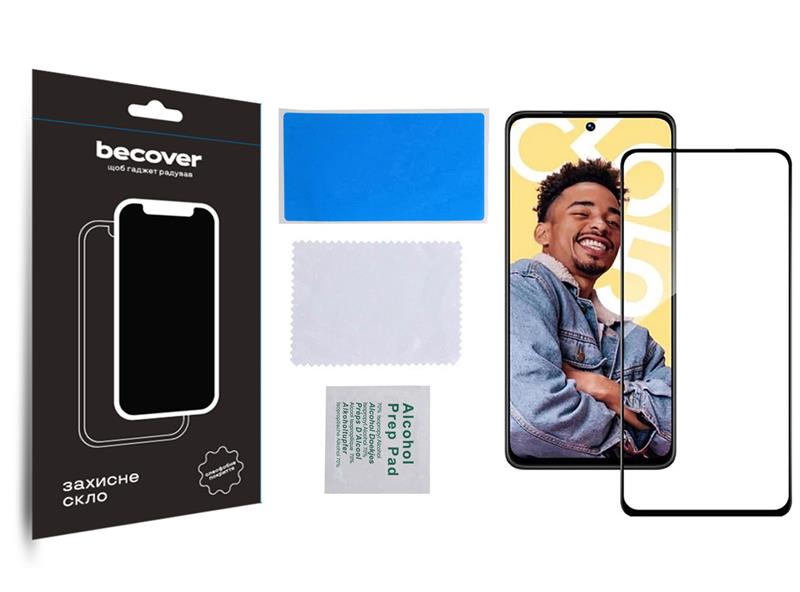 Захисне скло BeCover для Realme C55 Black (709765)