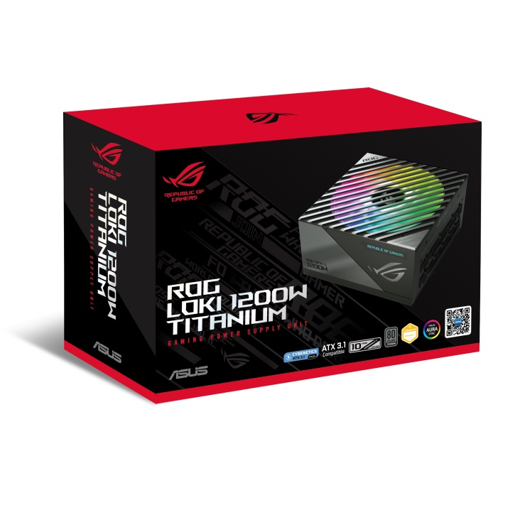 Блок живлення Asus ROG-LOKI-1200T-SFX-L-GAMING PCIE5 1200W Titanium (90YE00N0-B0NA00)