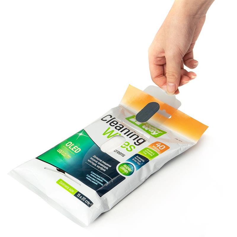 Салфетки ColorWay для очистки LCD и TFT 40 шт (CW-1074) Салфетки ColorWay для очистки LCD и TFT 40 шт (CW-1074)