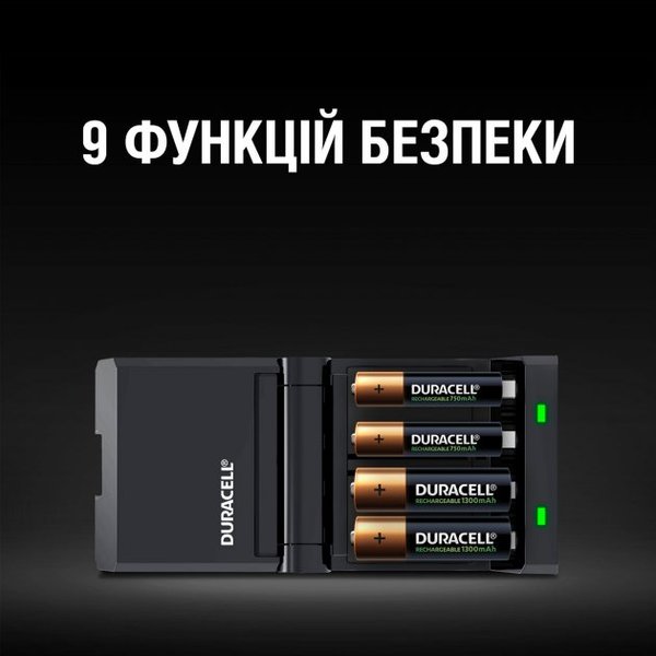 Заряднoe устройство Duracell CEF27 + AA NI-MH 1300 mAh 2шт + AAA NI-MH 750 mAh 2шт Заряднoe устройство Duracell CEF27 + AA NI-MH 1300 mAh 2шт + AAA NI-MH 750 mAh 2шт