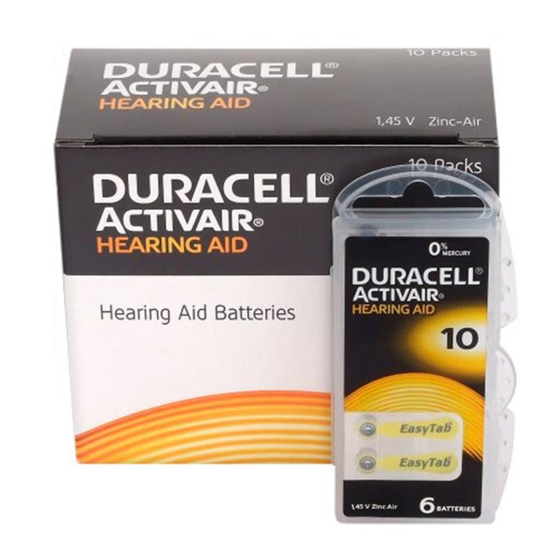 Батарейка Duracell Activair 10 BL 6 шт (для слухових апаратів)