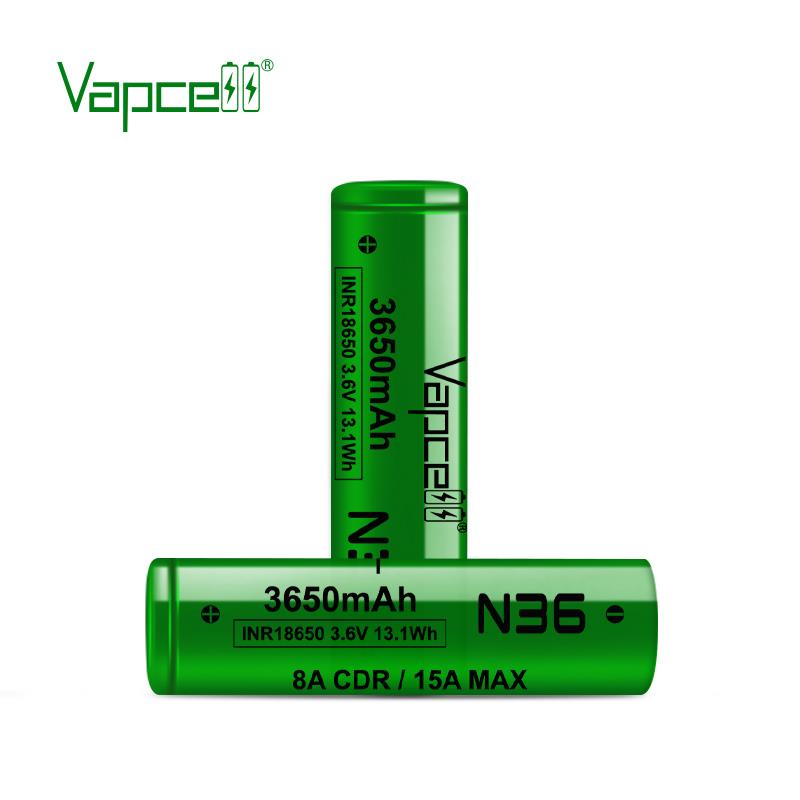 Акумулятор Vapcell N36 18650 Li-Ion 3650mAh 1шт