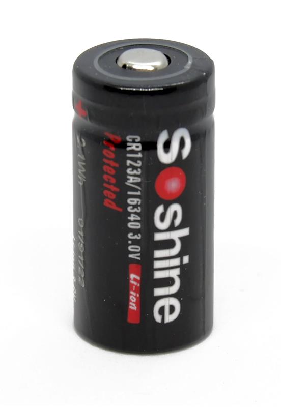 Акумулятор Soshine Protected CR123A/16340 3.0V 700mAh 1шт