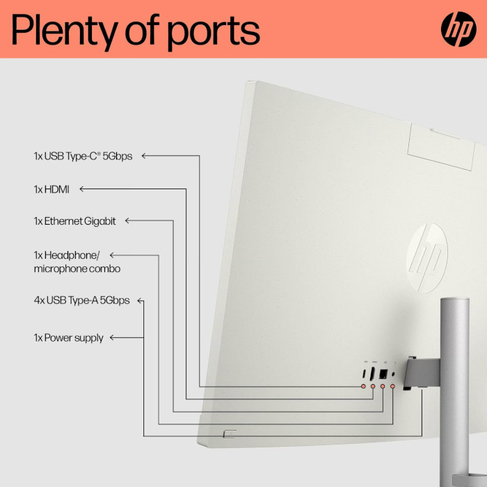 Моноблок HP AiO 24-cr0004ua (9C9C4EA) Shell White