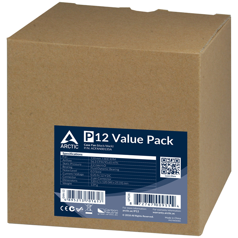 Вентилятор Arctic P12 5-pack (ACFAN00135A) Вентилятор Arctic P12 5-pack (ACFAN00135A)