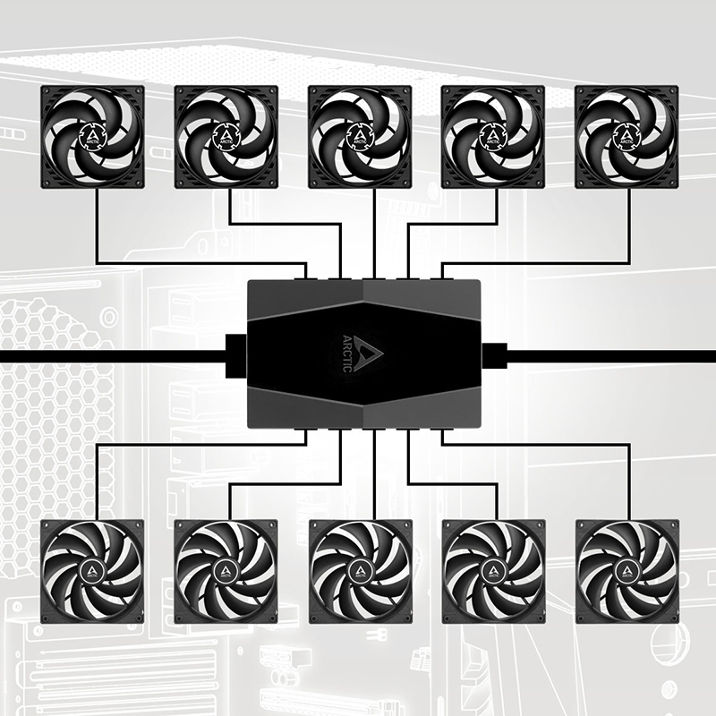 Контроллер для вентиляторов Arctic Case Fan Hub (ACFAN00175A) Контроллер для вентиляторов Arctic Case Fan Hub (ACFAN00175A)