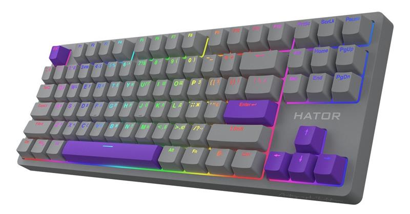 Клавіатура Hator Rockfall 2 Mecha TKL Autograph Edition Titanium (HTK-526)