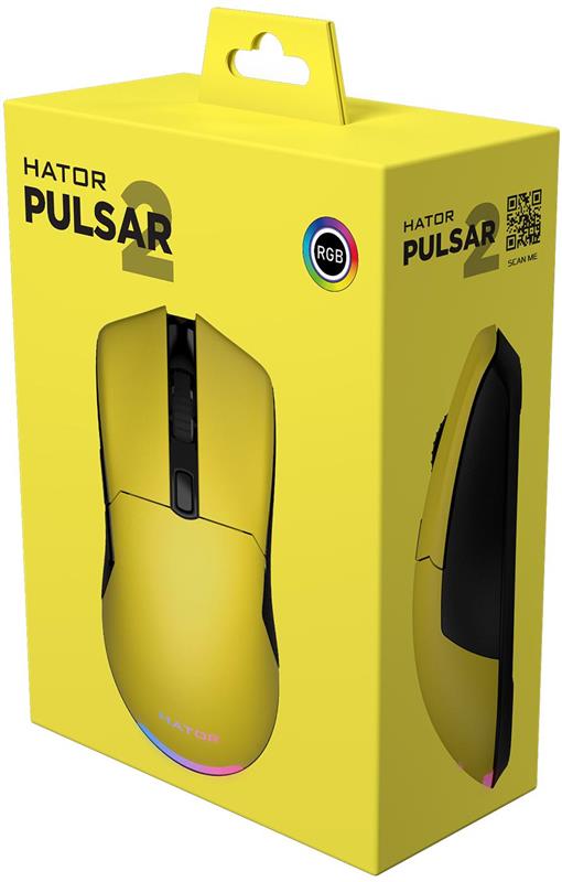 Миша Hator Pulsar 2 Yellow (HTM-512)