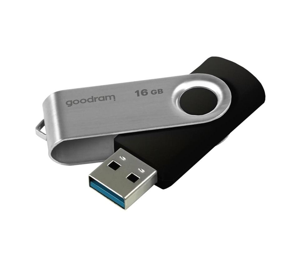 Флеш-накопичувач USB3.2 16GB Goodram UTS3 (Twister) Black (UTS3-0160K0R11)