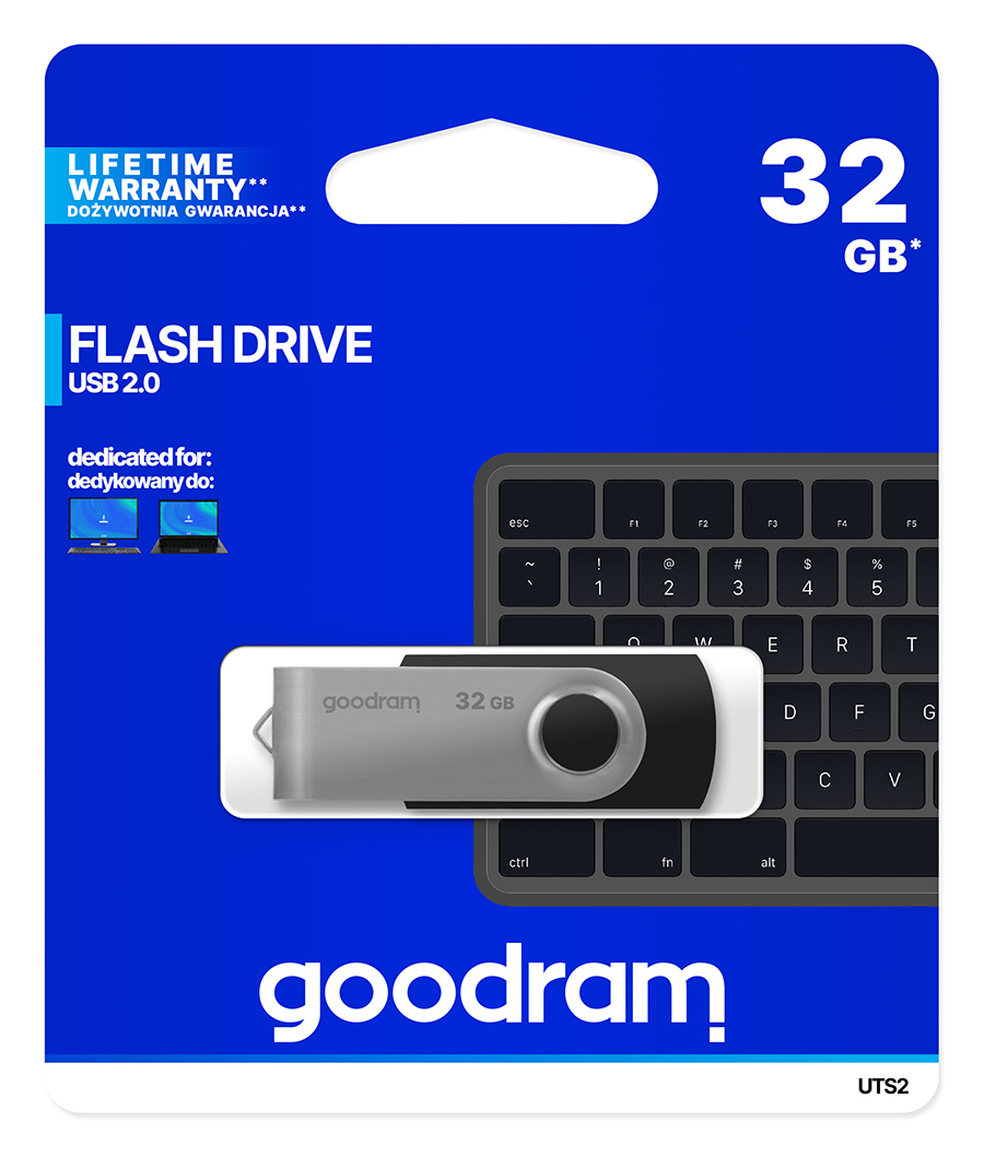 Флеш-накопичувач USB2.0 32GB Goodram UTS2 (Twister) Black (UTS2-0320K0R11)