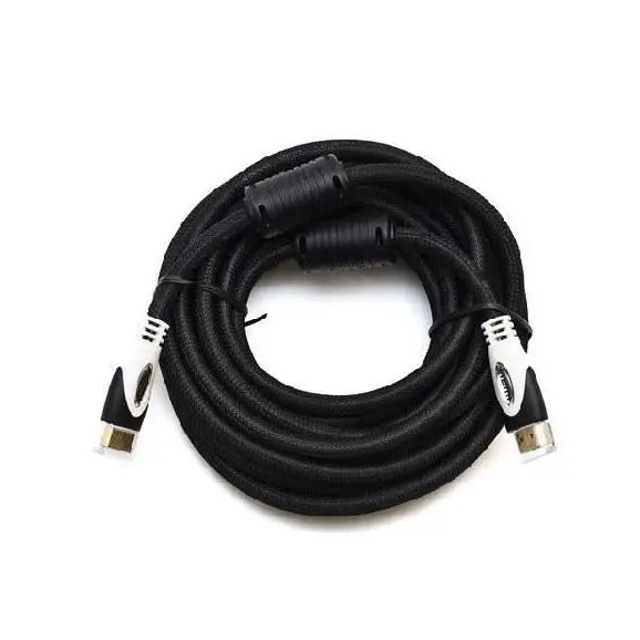 Кабель Gresso PT-H002C HDMI - HDMI (M/M), 2 фериту, обплетення, 5м, круглий (2000700002234)