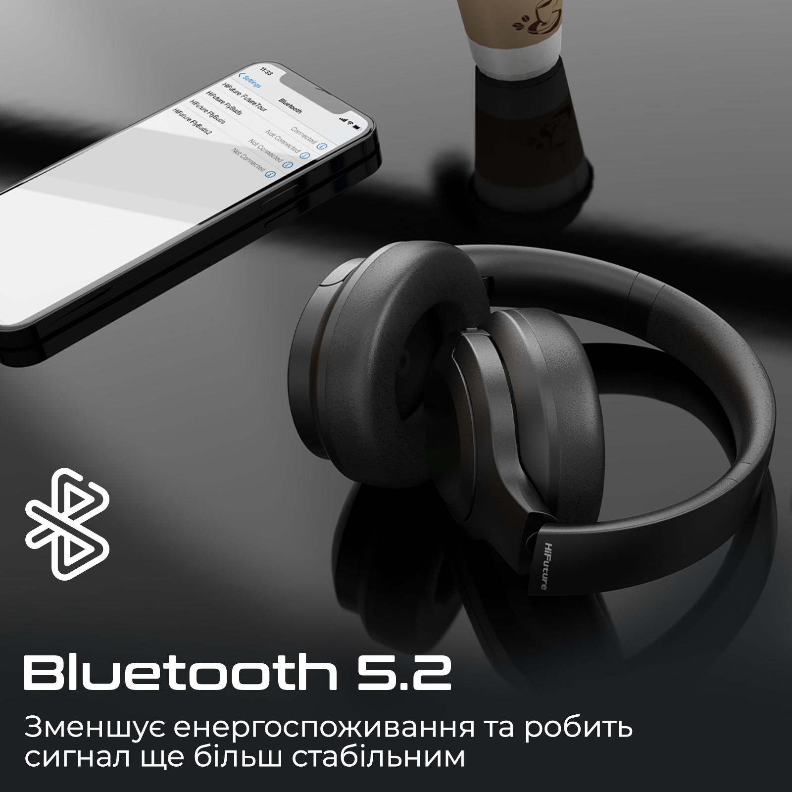 Bluetooth-гарнітура HiFuture FutureTour Black (futuretour.black)