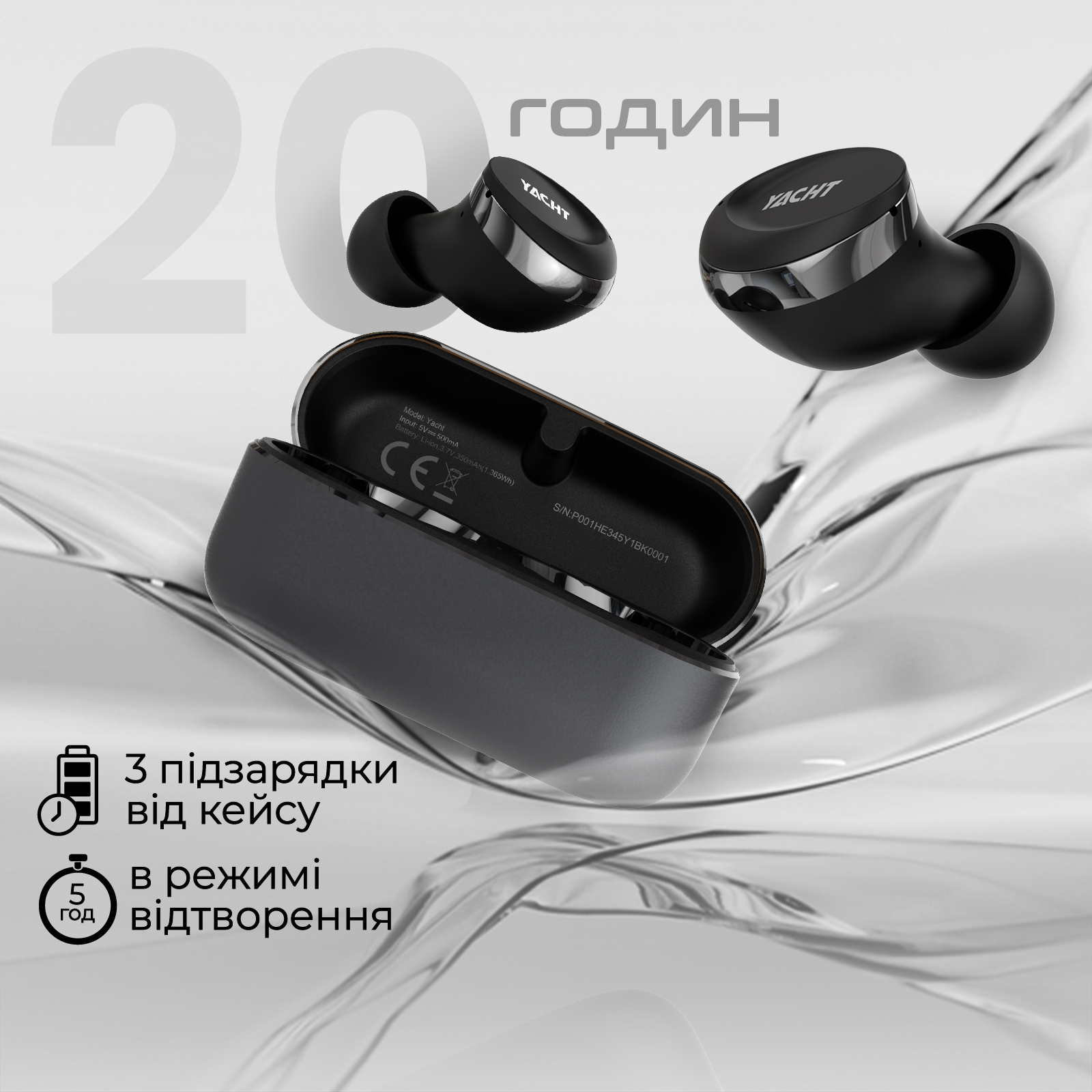 Bluetooth-гарнітура HiFuture Yacht Black (yacht.black)