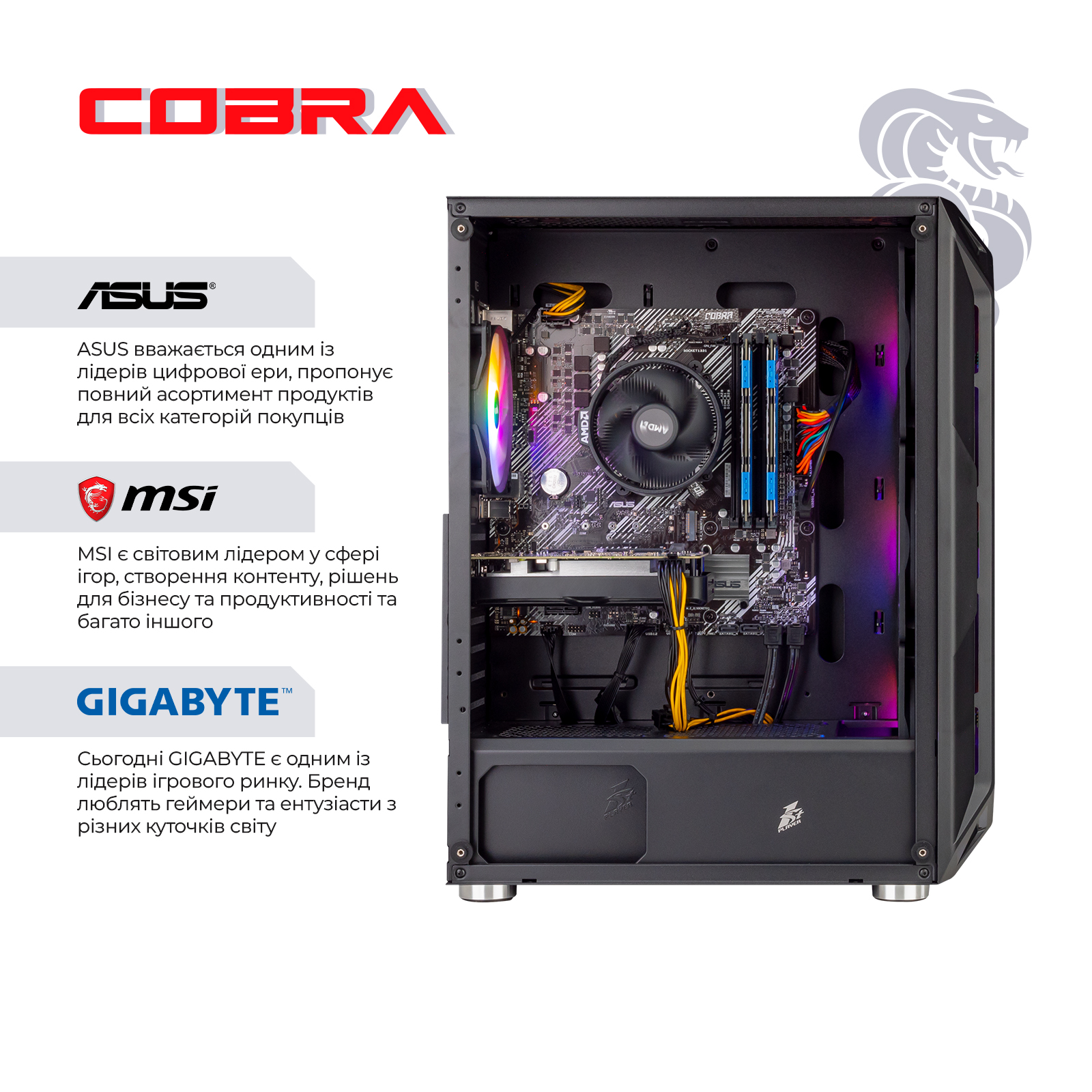 Персональний комп`ютер COBRA Gaming (A75F.32.S10.35.19020W)